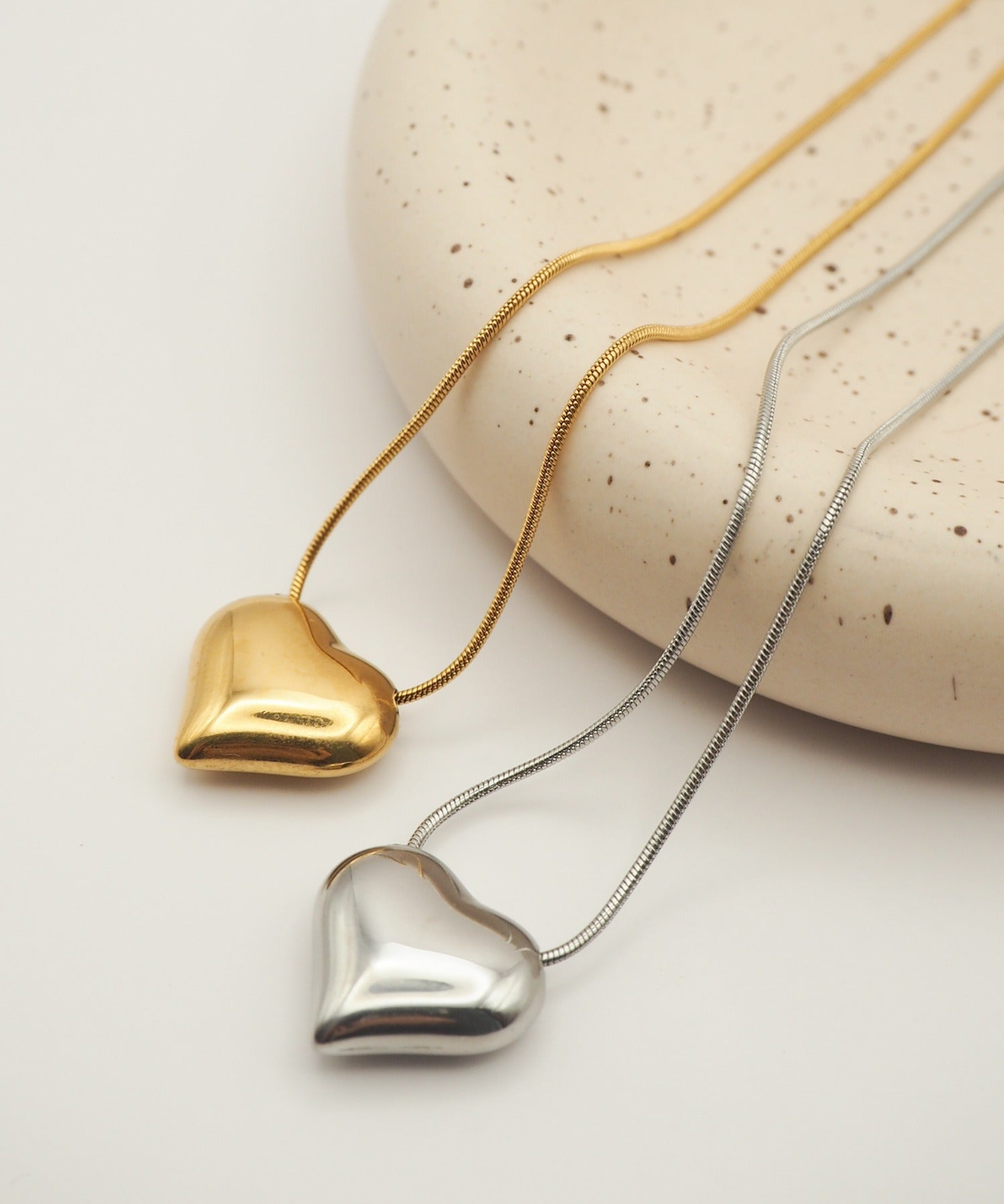 ciite' シーテ ネックレス 【 金属アレルギー対応 】 ハートネックレス サージカルステンレス