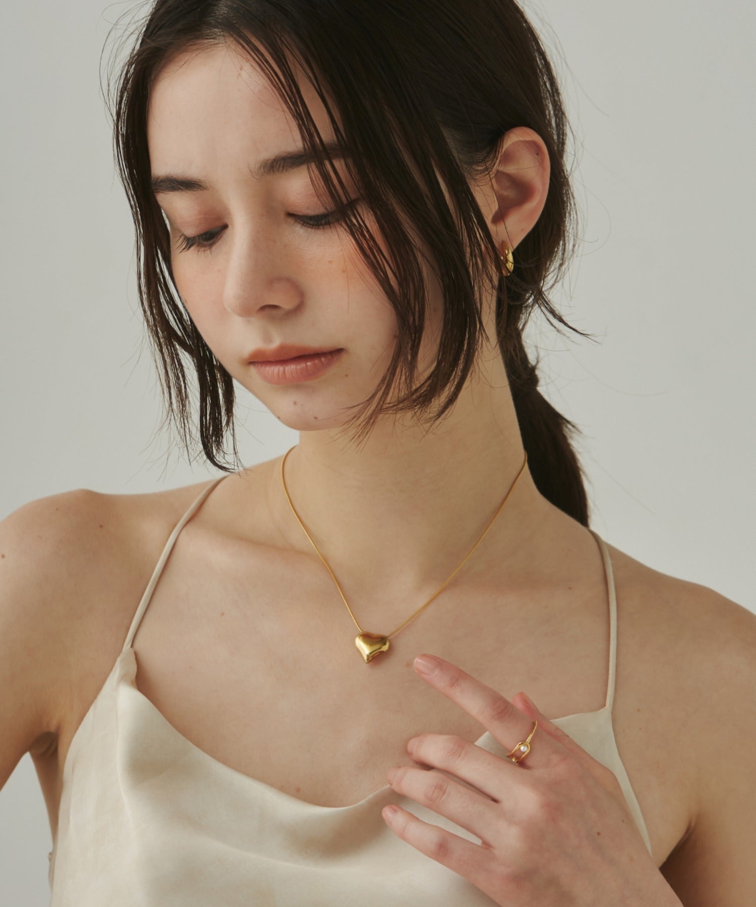 ciite' シーテ ネックレス 【 金属アレルギー対応 】 ハートネックレス サージカルステンレス