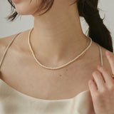 ciite' シーテ ネックレス 【 金属アレルギー対応 】 パール & シンプルチェーンネックレス 2セット サージカルステンレス