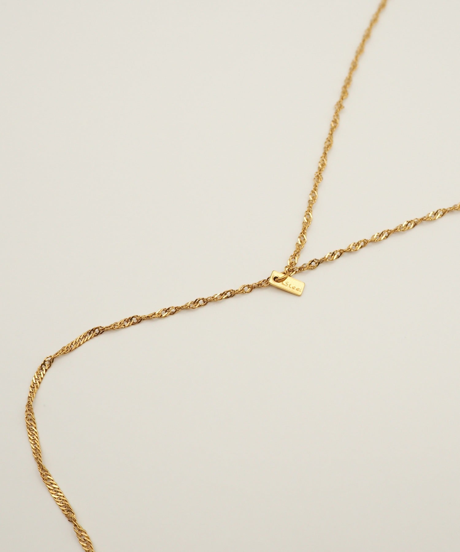 ciite' シーテ ネックレス 【 金属アレルギー対応 】 シンプルロングチェーンネックレス サージカルステンレス