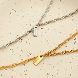 ciite' シーテ ネックレス 【 金属アレルギー対応 】 シンプルロングチェーンネックレス サージカルステンレス