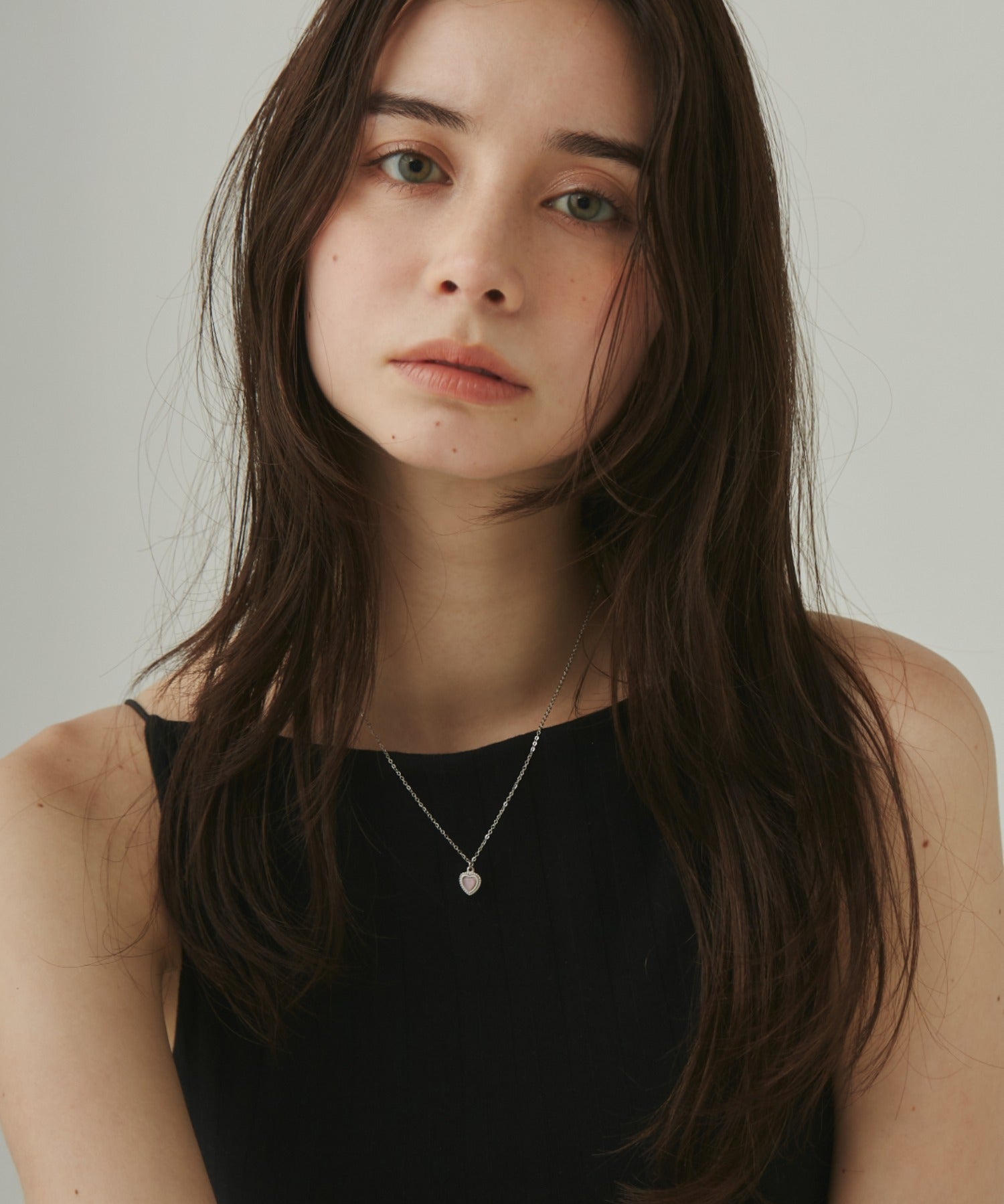 ciite' シーテ ネックレス 【 金属アレルギー対応 】 パステルカラー ハートネックレス サージカルステンレス ピンク FREE