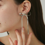 ciite' シーテ ピアス（両耳用） 【 金属アレルギー対応 】リボンピアス サージカルステンレス (両耳用)