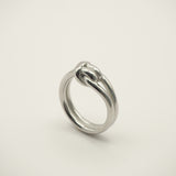 ciite' シーテ リング 【 金属アレルギー対応 】 ノットデザインリング サージカルステンレス シルバー