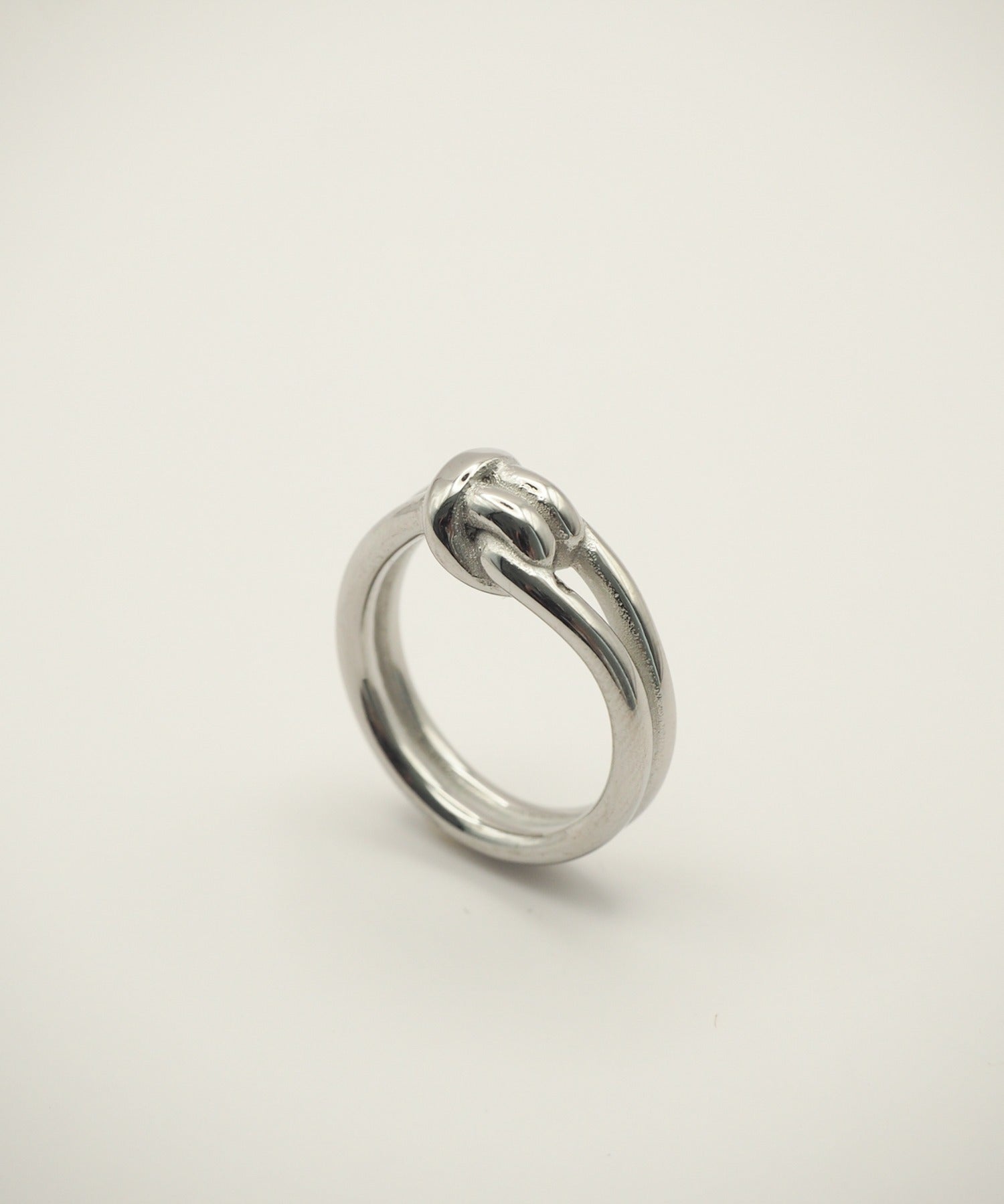 ciite' シーテ リング 【 金属アレルギー対応 】 ノットデザインリング サージカルステンレス シルバー