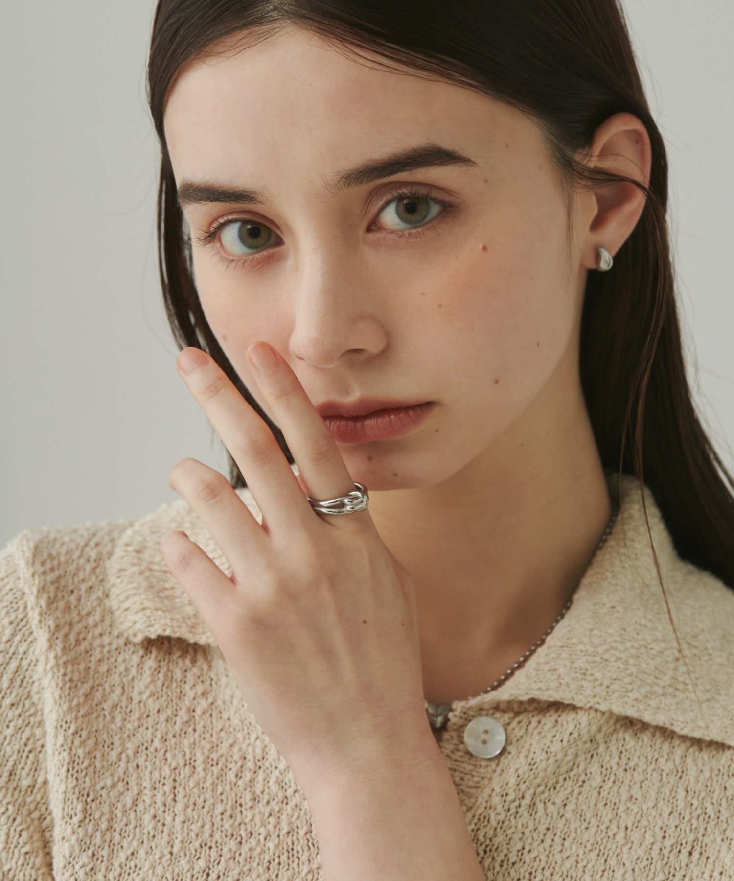 ciite' シーテ リング 【 金属アレルギー対応 】 ノットデザインリング サージカルステンレス