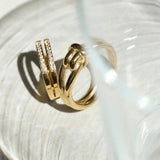 ciite' シーテ リング 【 金属アレルギー対応 】 ノットデザインリング サージカルステンレス