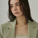 ciite' シーテ ネックレス 【 金属アレルギー対応 】 ハートネックレス & スネークチェーンネックレス 2セット サージカルステンレス