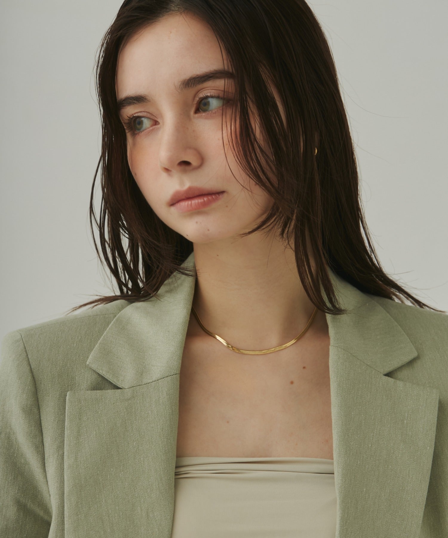 ciite' シーテ ネックレス 【 金属アレルギー対応 】 ハートネックレス & スネークチェーンネックレス 2セット サージカルステンレス