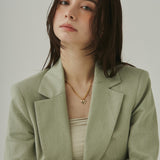 ciite' シーテ ネックレス 【 金属アレルギー対応 】 ハートネックレス & スネークチェーンネックレス 2セット サージカルステンレス