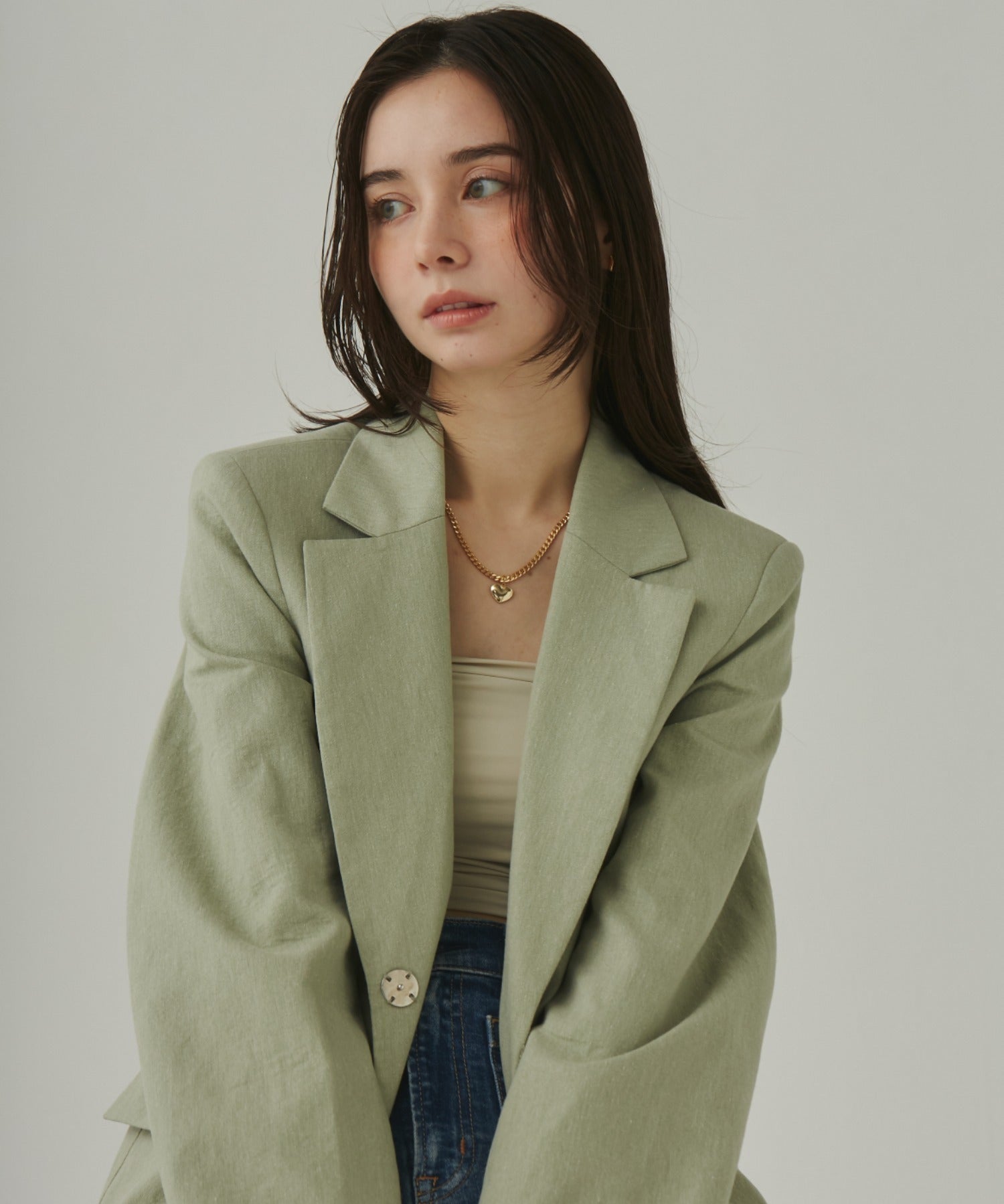 ciite' シーテ ネックレス 【 金属アレルギー対応 】 ハートネックレス & スネークチェーンネックレス 2セット サージカルステンレス