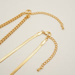 ciite' シーテ ネックレス 【 金属アレルギー対応 】 ハートネックレス & スネークチェーンネックレス 2セット サージカルステンレス