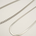 ciite' シーテ ネックレス 【 金属アレルギー対応 】 ハートネックレス & スネークチェーンネックレス 2セット サージカルステンレス