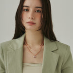 ciite' シーテ ネックレス 【 金属アレルギー対応 】 ハートネックレス & スネークチェーンネックレス 2セット サージカルステンレス