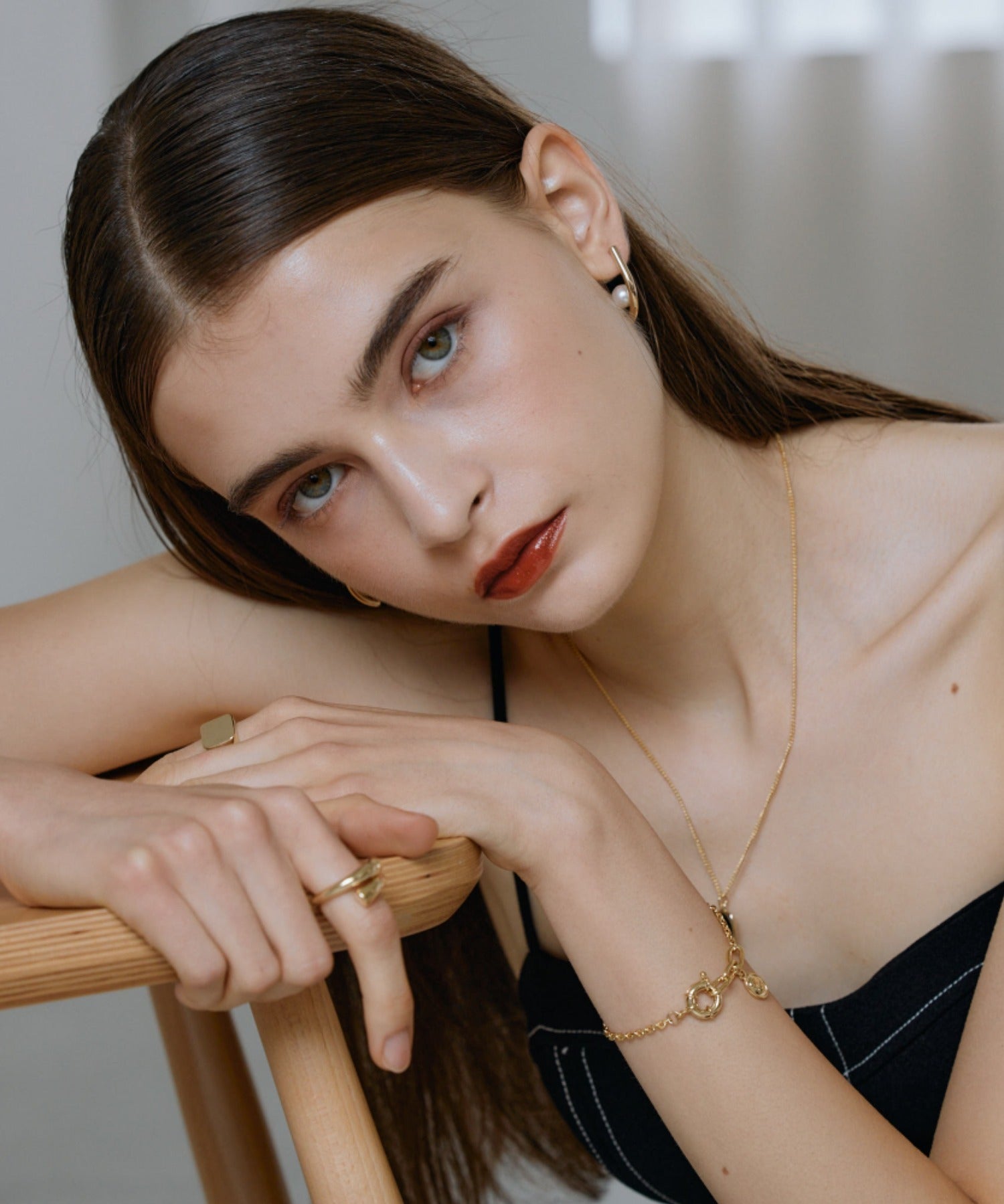 ciite' シーテ ピアス（両耳用） 【 金属アレルギー対応 】パールキャッチ デザインピアス サージカルステンレス