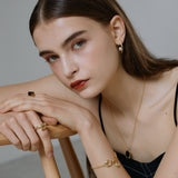 ciite' シーテ ピアス（両耳用） 【 金属アレルギー対応 】パールキャッチ デザインピアス サージカルステンレス