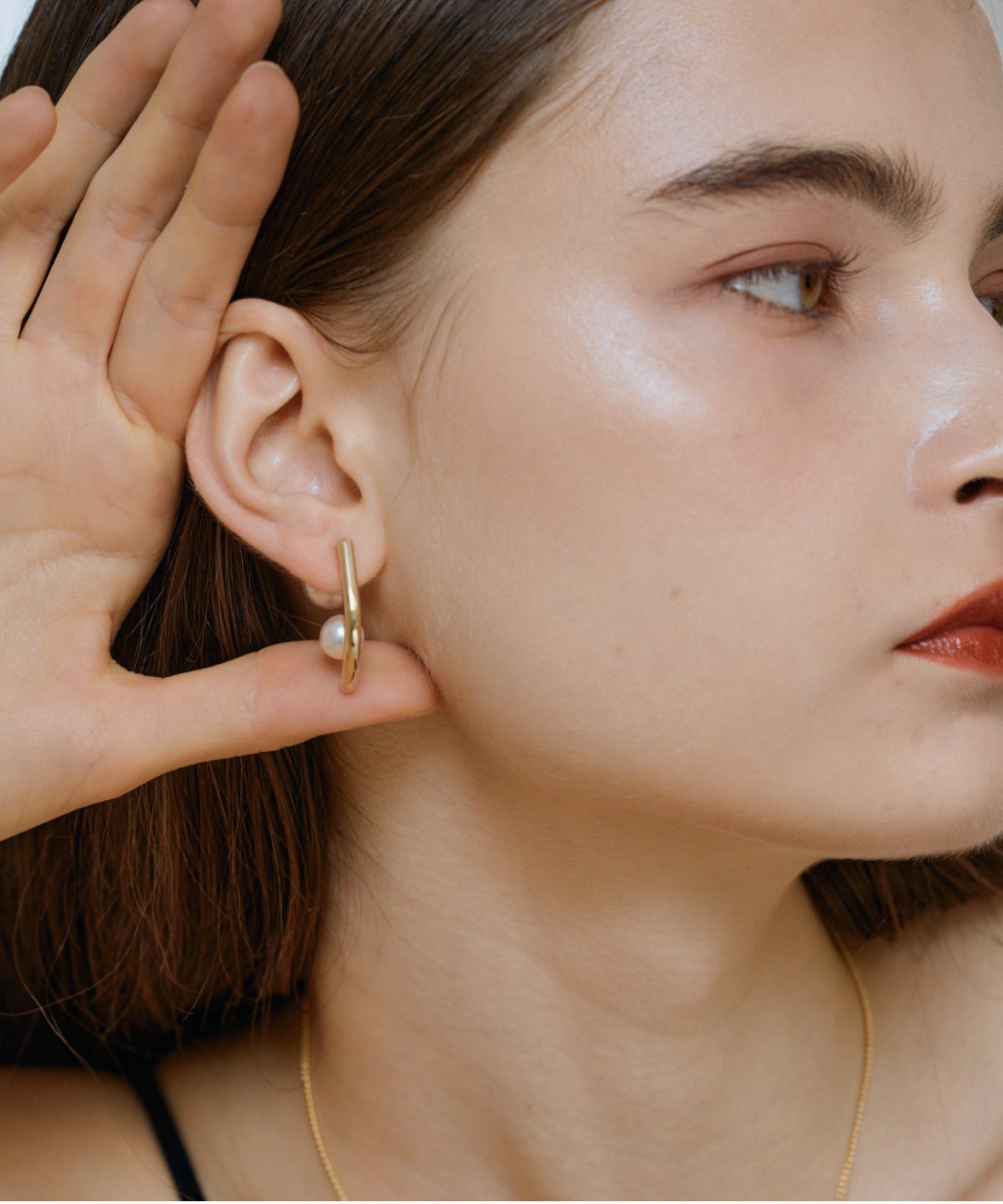 ciite' シーテ ピアス（両耳用） 【 金属アレルギー対応 】パールキャッチ デザインピアス サージカルステンレス