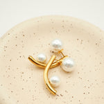 ciite' シーテ ピアス（両耳用） 【 金属アレルギー対応 】パールキャッチ デザインピアス サージカルステンレス