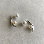 ciite' シーテ ピアス（両耳用） 【 金属アレルギー対応 】パールキャッチ デザインピアス サージカルステンレス