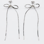 ciite' シーテ ピアス（両耳用） 【 金属アレルギー対応 】 チェーンリボンピアス サージカルステンレス (両耳用)