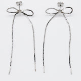 ciite' シーテ ピアス（両耳用） 【 金属アレルギー対応 】 チェーンリボンピアス サージカルステンレス (両耳用)