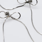 ciite' シーテ ピアス（両耳用） 【 金属アレルギー対応 】 チェーンリボンピアス サージカルステンレス (両耳用)