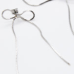 ciite' シーテ ピアス（両耳用） 【 金属アレルギー対応 】 チェーンリボンピアス サージカルステンレス (両耳用)