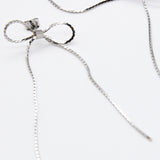 ciite' シーテ ピアス（両耳用） 【 金属アレルギー対応 】 チェーンリボンピアス サージカルステンレス (両耳用)