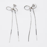 ciite' シーテ ピアス（両耳用） 【 金属アレルギー対応 】 チェーンリボンピアス サージカルステンレス (両耳用)