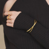 ciite' シーテ ブレスレット 【 金属アレルギー対応 】 クロスバングル サージカルステンレス