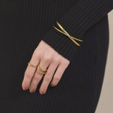 ciite' シーテ ブレスレット 【 金属アレルギー対応 】 クロスバングル サージカルステンレス