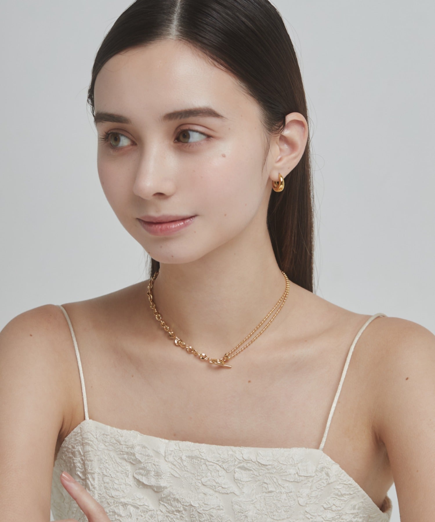 ciite' シーテ ネックレス 【 金属アレルギー対応 】 ニュアンスチェーンネックレス サージカルステンレス