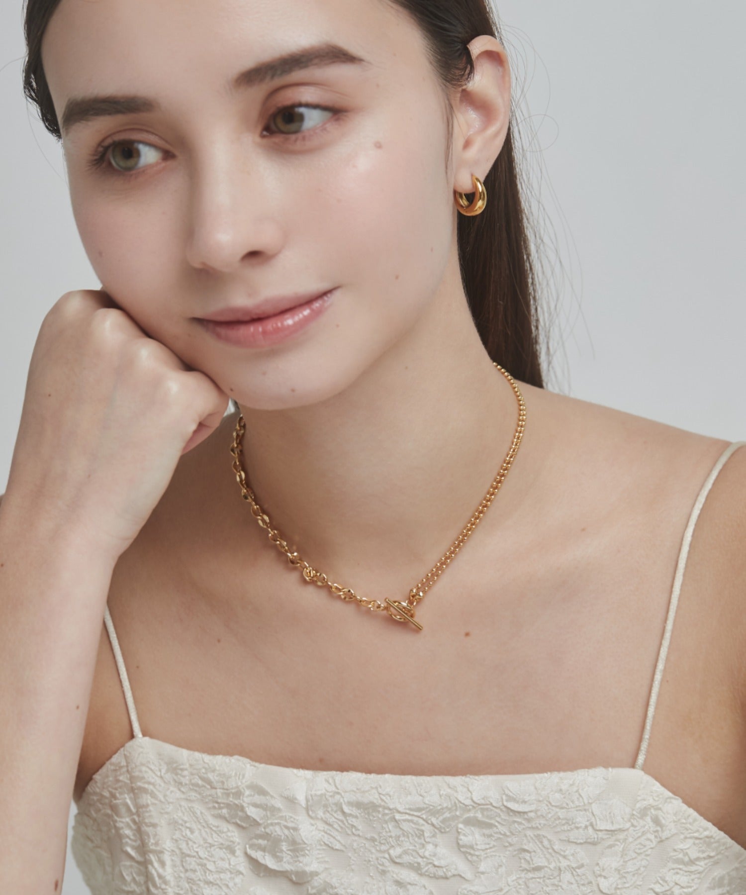 ciite' シーテ ネックレス 【 金属アレルギー対応 】 ニュアンスチェーンネックレス サージカルステンレス