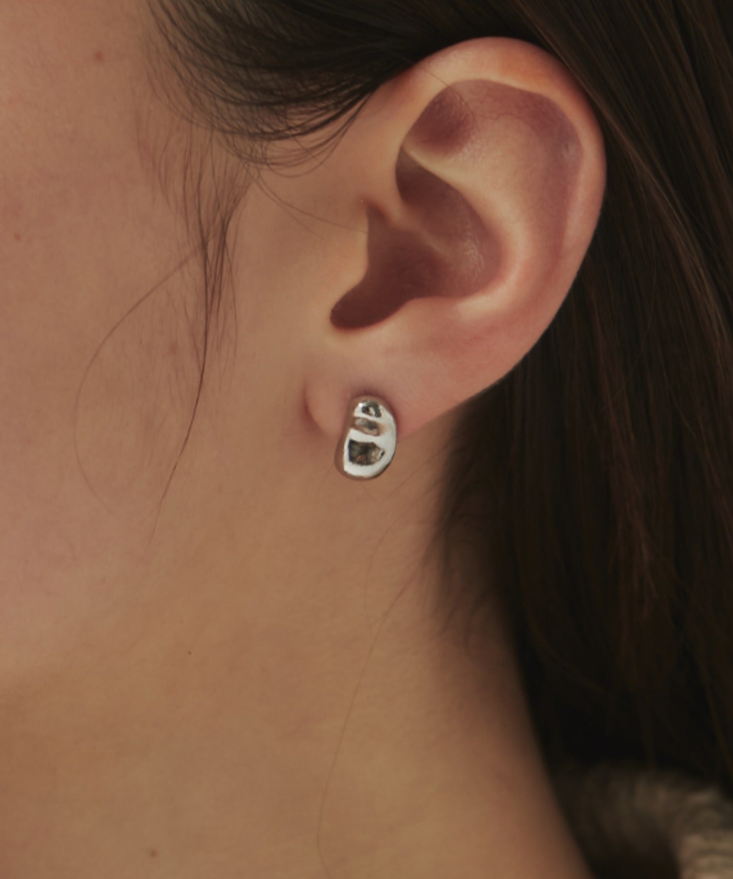 ciite' シーテ ピアス（両耳用） ニュアンスビーンズ ピアス (両耳用) シルバー FREE