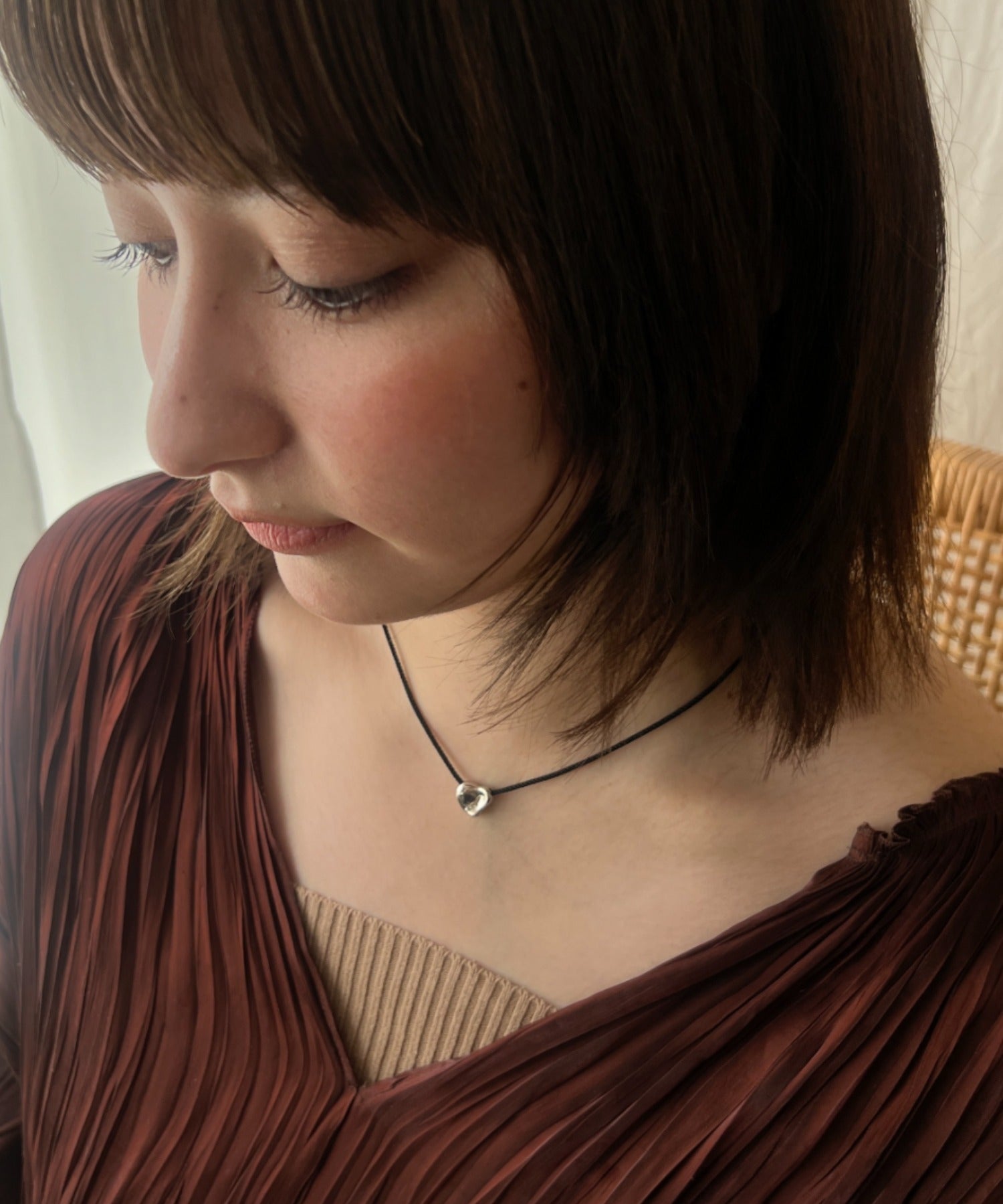 ciite' シーテ チョーカー 変形ハートメタルコードチョーカー