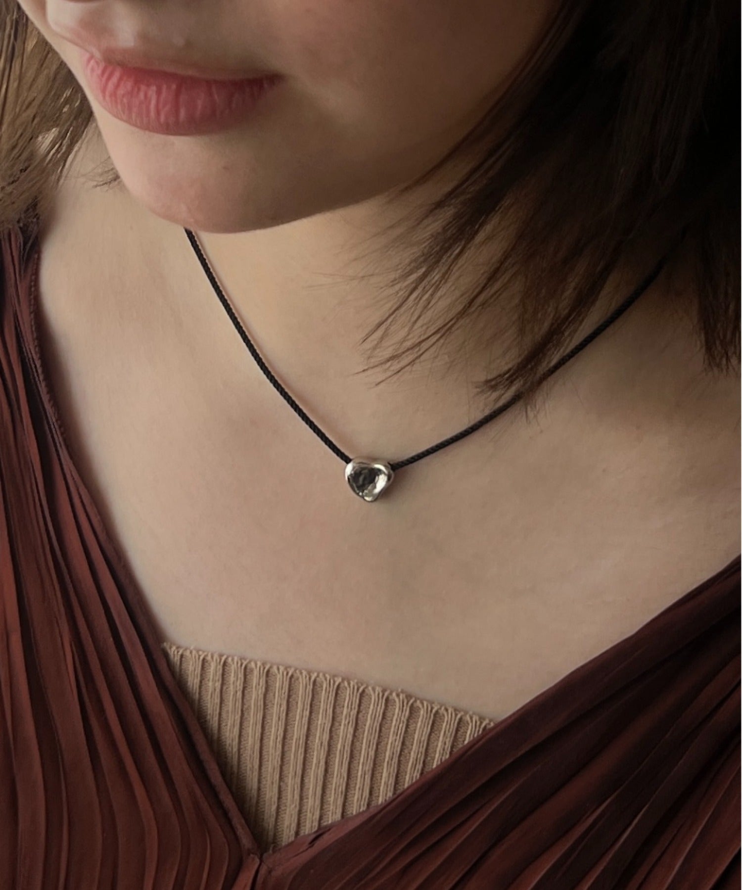 ciite' シーテ チョーカー 変形ハートメタルコードチョーカー