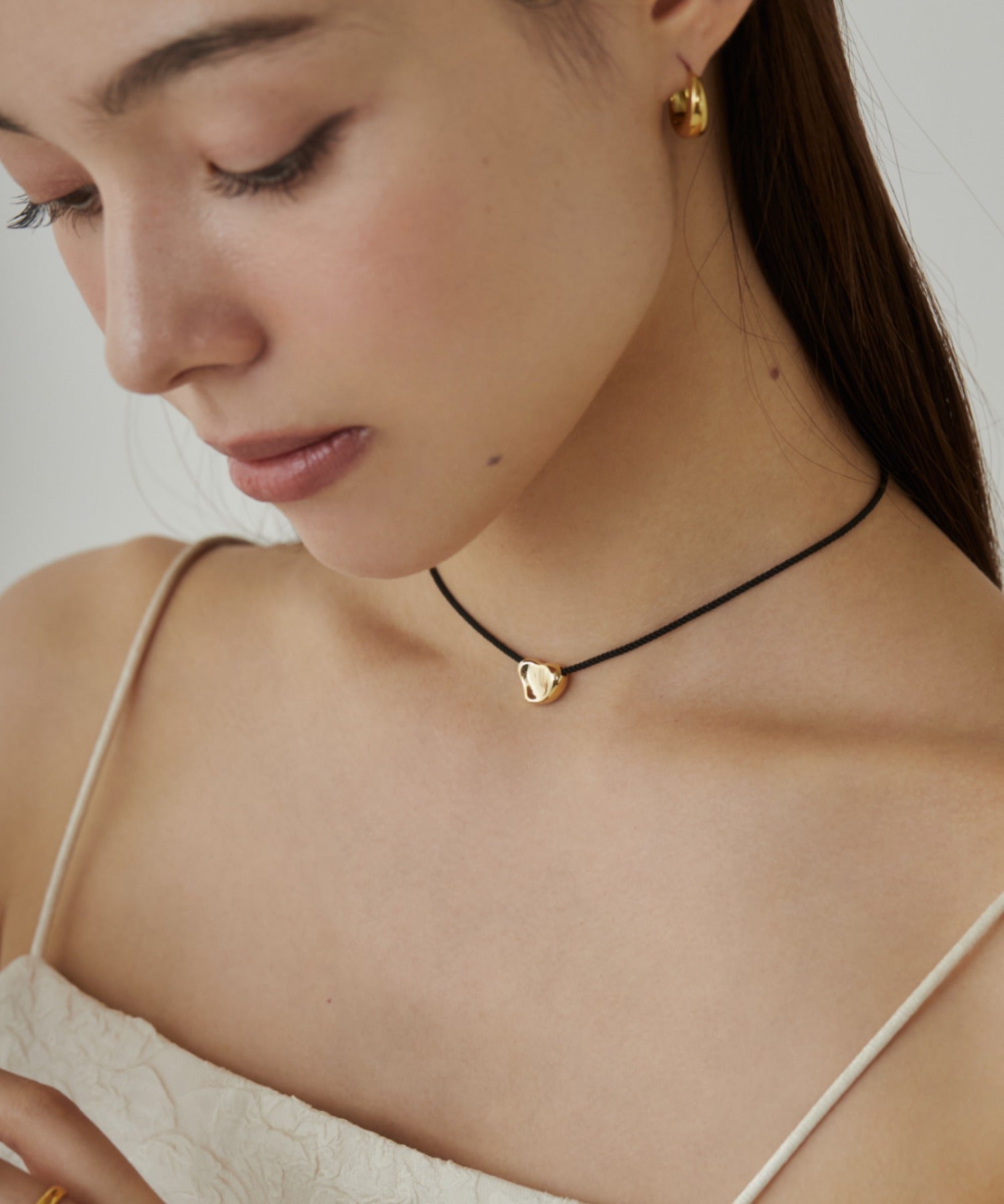 ciite' シーテ チョーカー 変形ハートメタルコードチョーカー