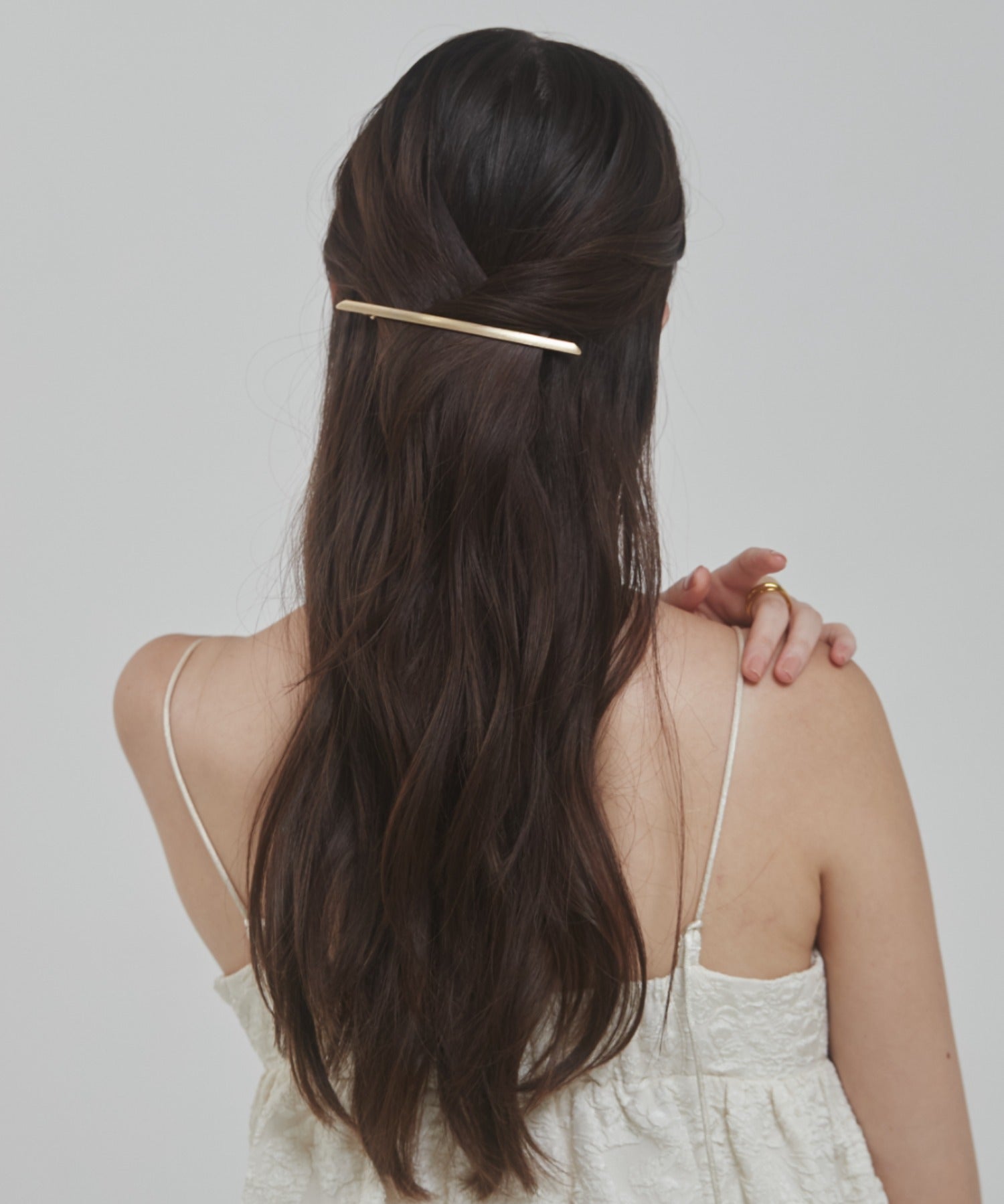 ciite' シーテ ヘアアクセサリー メタルロング シンプリーバレッタ