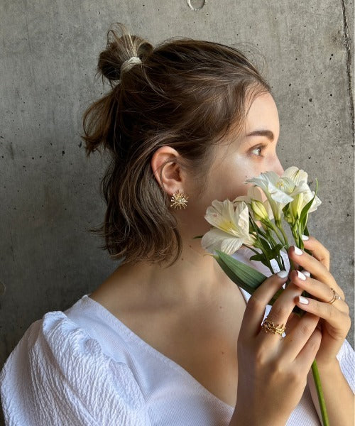 ciite' シーテ ピアス（両耳用） デイジーパール ピアス (両耳用)