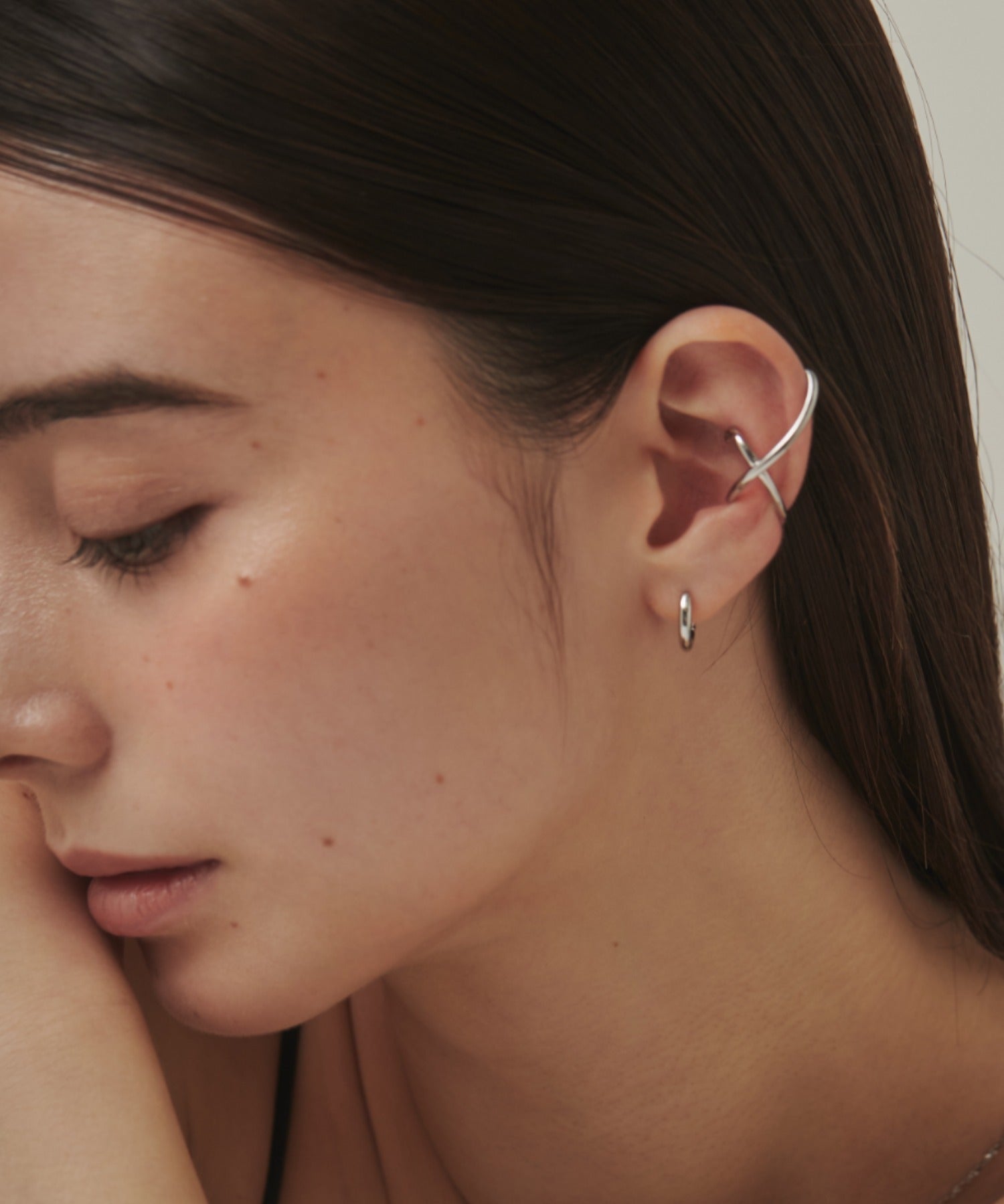 ciite' シーテ イヤーカフ ニュアンシー イヤーカフ（片耳用） シルバー FREE