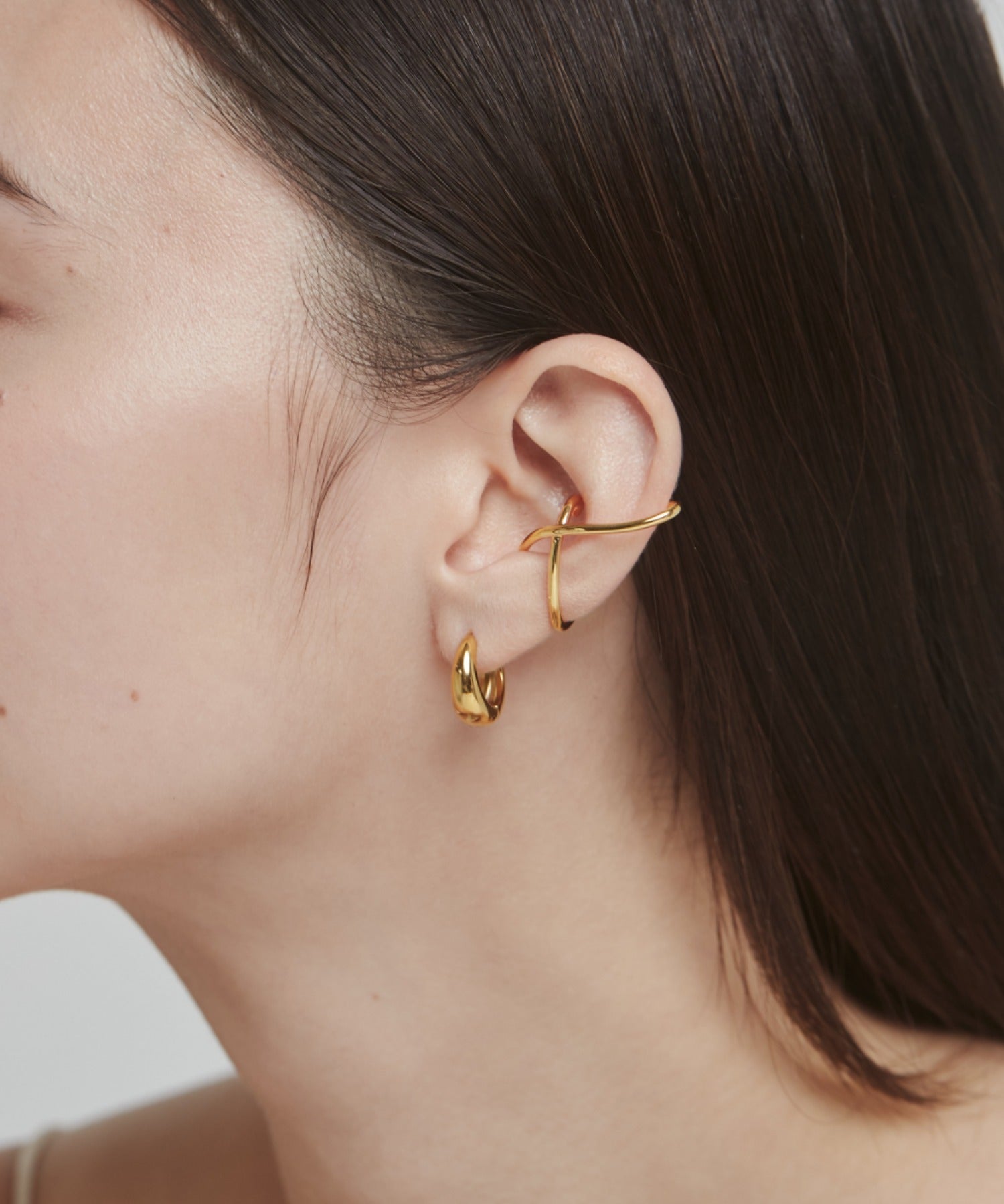 ciite' シーテ イヤーカフ ニュアンシー イヤーカフ（片耳用） ゴールド FREE