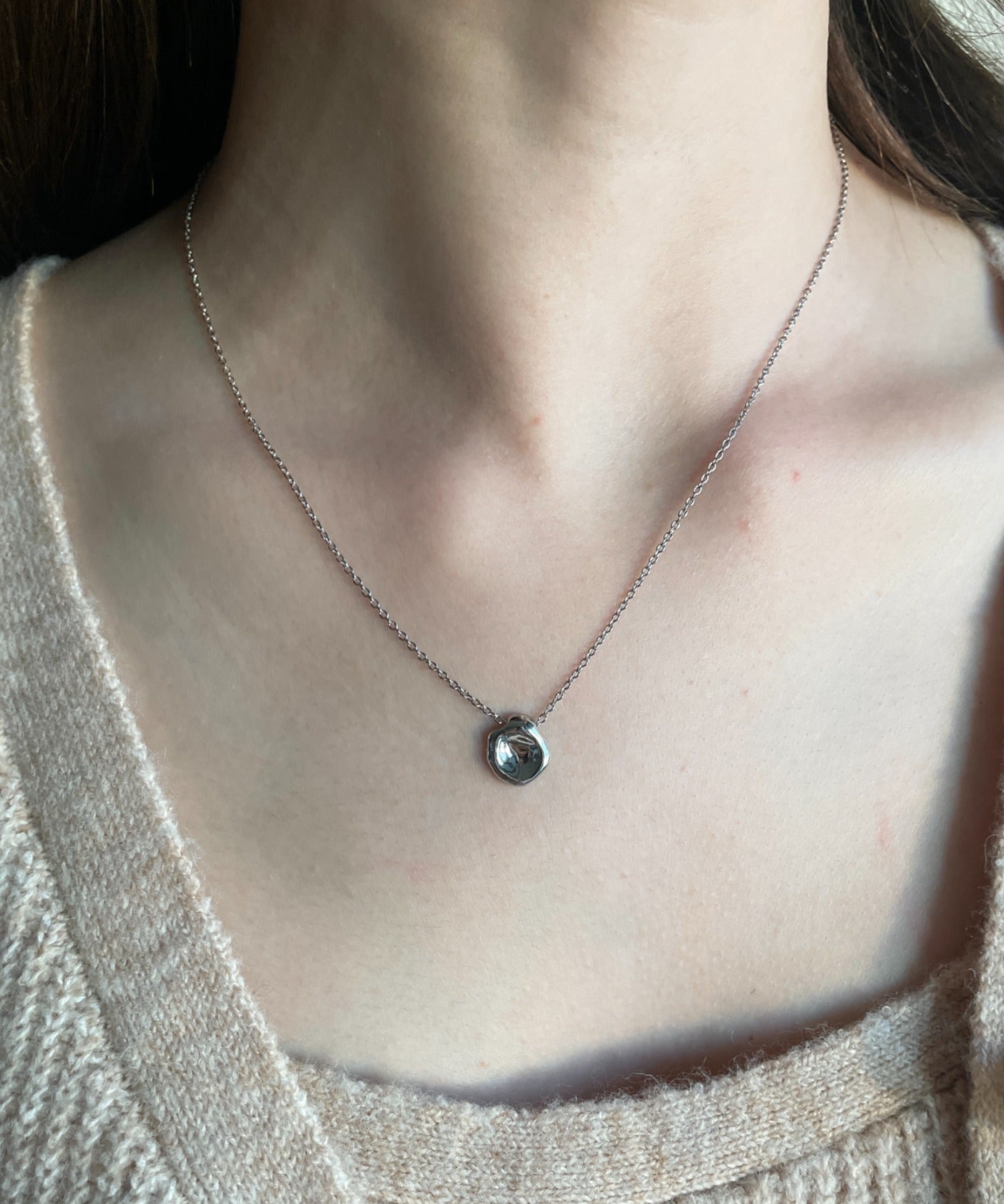 ciite' シーテ ネックレス コインニュアンスネックレス シルバー FREE