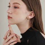 ciite' シーテ イヤリング 【 金属アレルギー対応 】 ワンタッチ クリップフープイヤリング <ホールド力 UP> サージカルステンレス (両耳用)