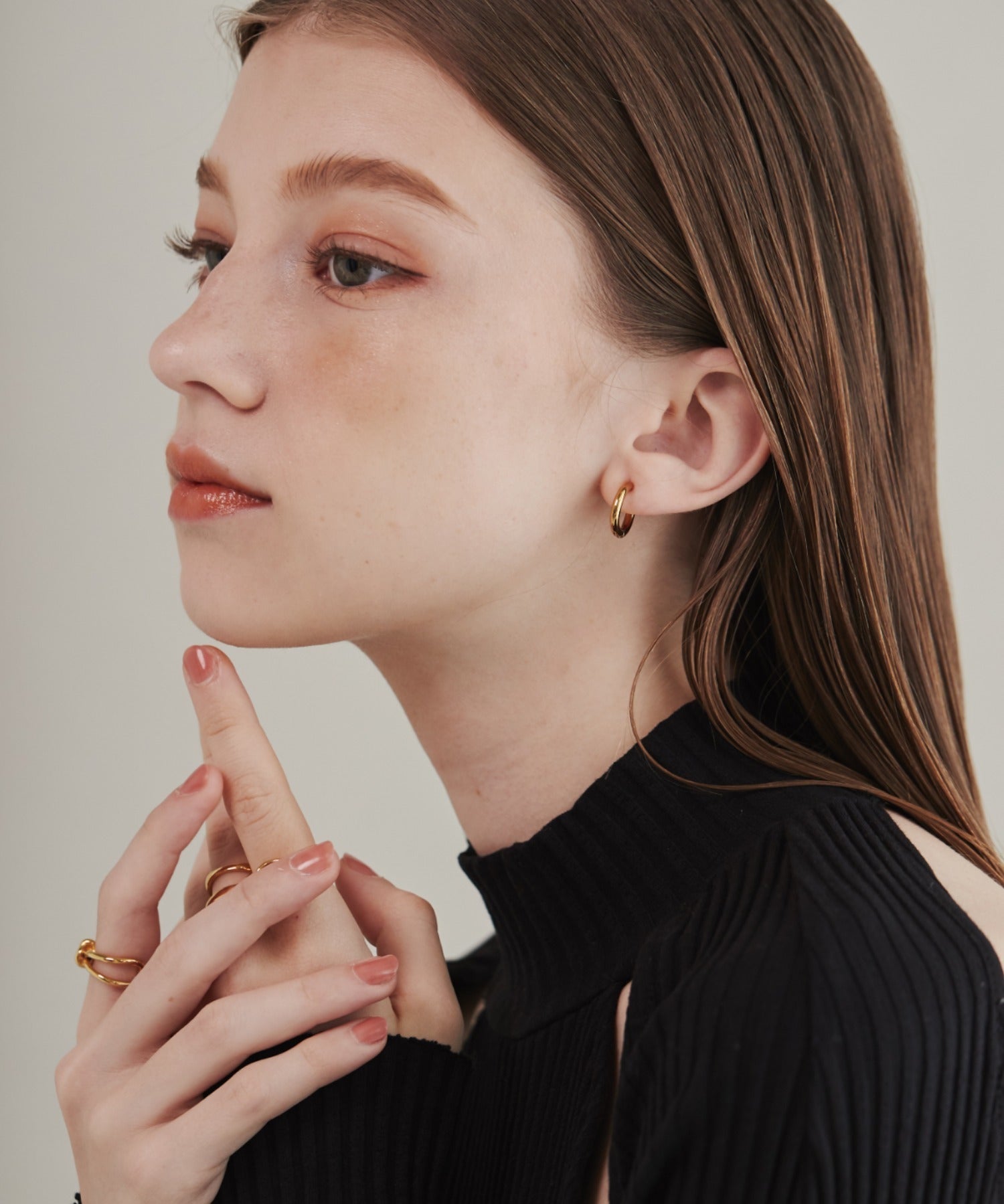 ciite' シーテ イヤリング 【 金属アレルギー対応 】 ワンタッチ クリップフープイヤリング <ホールド力 UP> サージカルステンレス (両耳用)