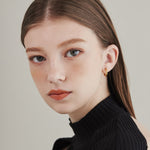 ciite' シーテ イヤリング 【 金属アレルギー対応 】 ワンタッチ クリップフープイヤリング <ホールド力 UP> サージカルステンレス (両耳用)