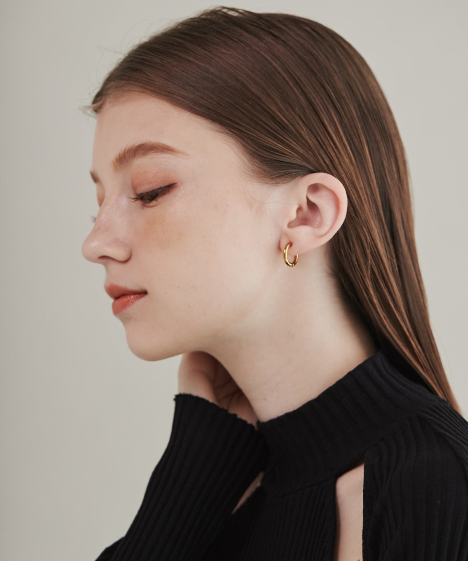 ciite' シーテ イヤリング 【 金属アレルギー対応 】 ワンタッチ クリップフープイヤリング <ホールド力 UP> サージカルステンレス (両耳用)