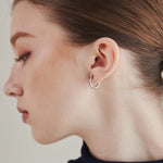 ciite' シーテ イヤリング 【 金属アレルギー対応 】 ワンタッチ クリップフープイヤリング <ホールド力 UP> サージカルステンレス (両耳用)