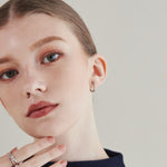 ciite' シーテ イヤリング 【 金属アレルギー対応 】 ワンタッチ クリップフープイヤリング <ホールド力 UP> サージカルステンレス (両耳用)