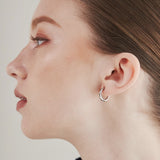 ciite' シーテ イヤリング 【 金属アレルギー対応 】 ワンタッチ クリップフープイヤリング <ホールド力 UP> サージカルステンレス (両耳用)