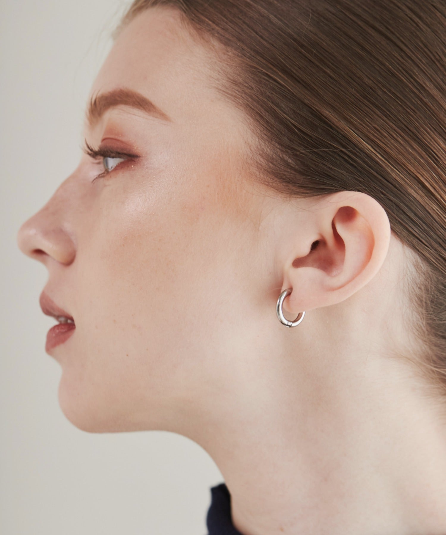 ciite' シーテ イヤリング 【 金属アレルギー対応 】 ワンタッチ クリップフープイヤリング <ホールド力 UP> サージカルステンレス (両耳用)